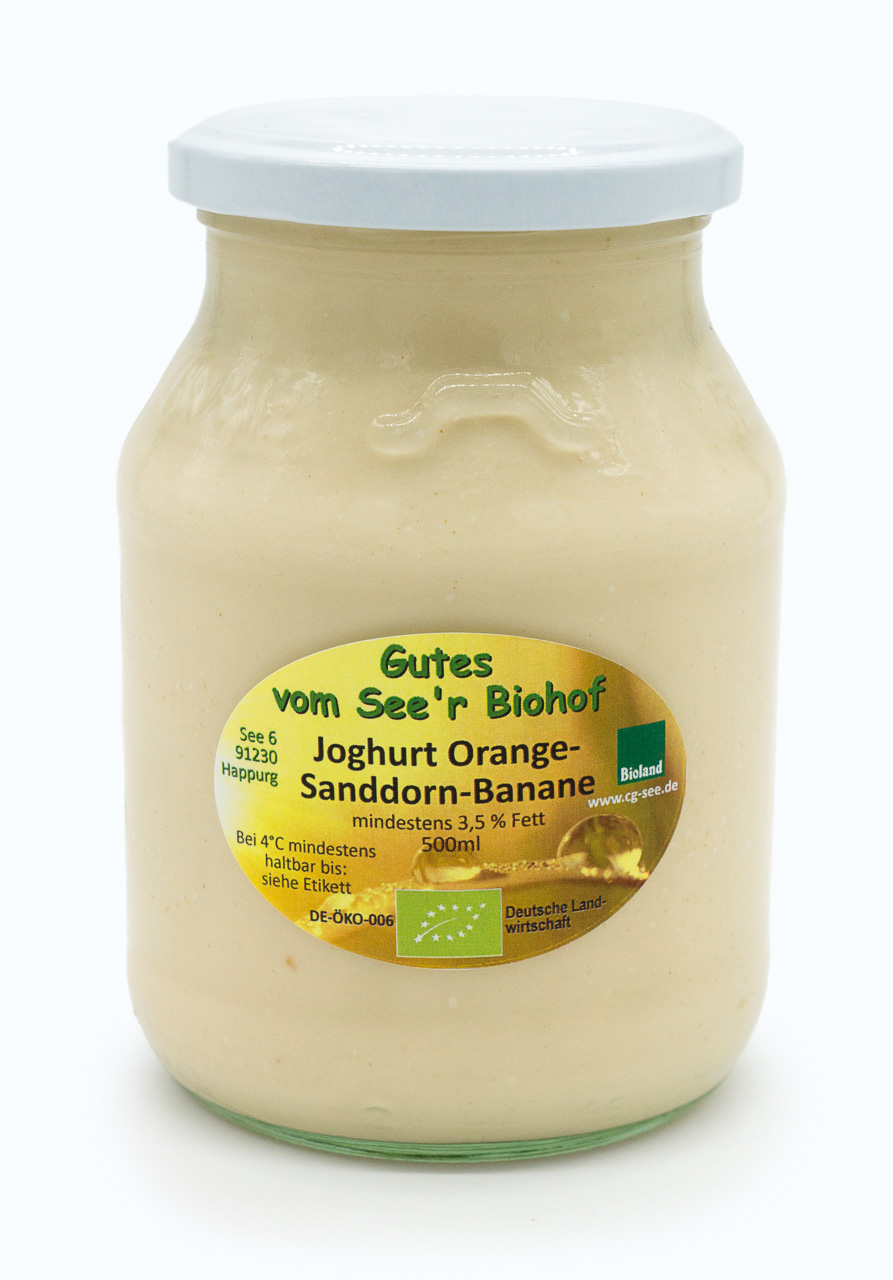 Joghurt Frucht - Orange Sandorn Banane