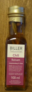 Chili Balsam Essig Spezialität