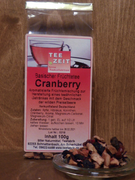 Basischer Früchtetee Cranberry