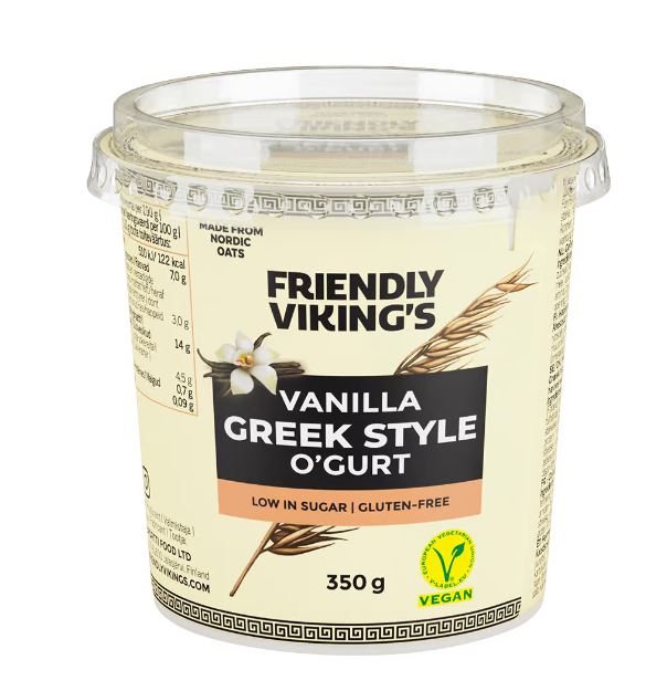 friendly viking’s o’gurt greek style vanille, 350g