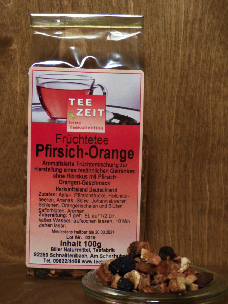 Früchtetee Pfirsich-Orange